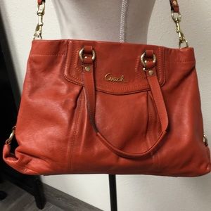 Coach Burnt Orange Purse EUC